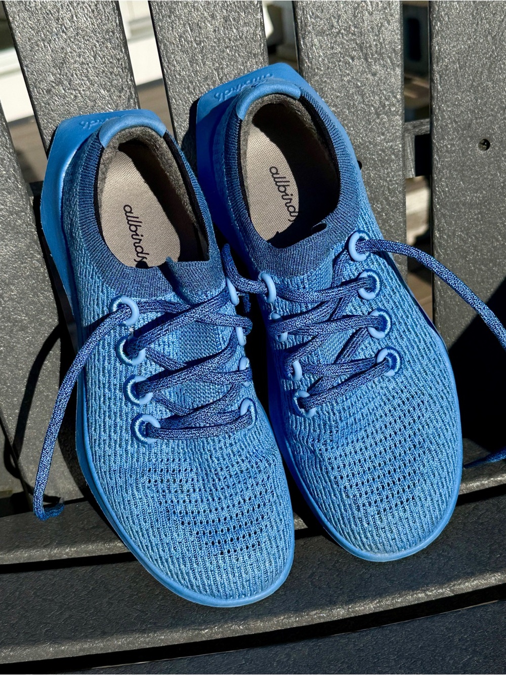 Allbirds TD2 Tree Dasher 2- Women’s Sneakers - Blue Knit-  Like New